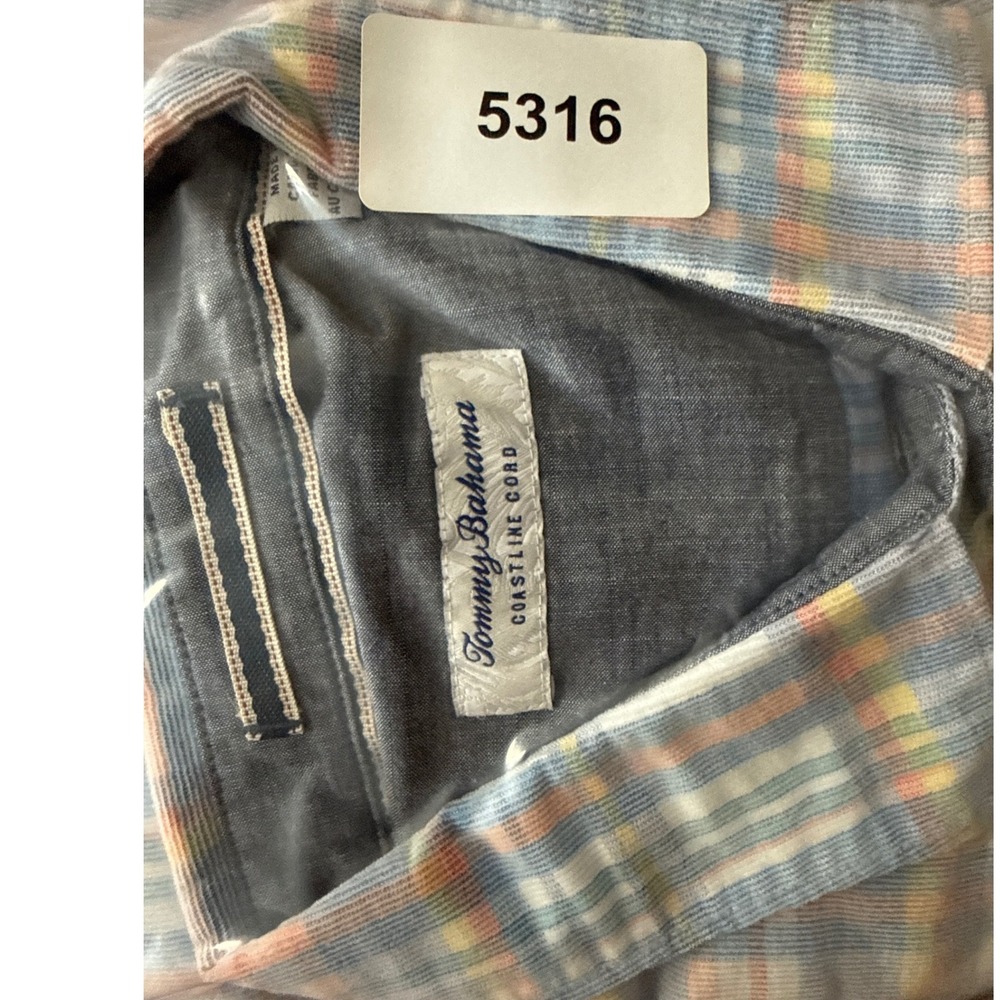 Tommy Bahama Coastline Cord Mens XL Plaid Corduroy Button Down Shirt ST326095 - Picture 14 of 14
